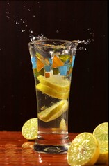 Lemon Juice With A Ice Splash! 