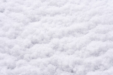 White snow background after snowfall outdoors