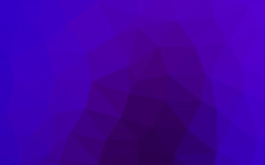 Fototapeta premium Dark Purple vector polygon abstract background. Triangular geometric sample with gradient. The best triangular design for your business.
