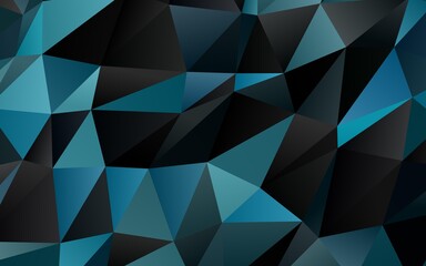 Light BLUE vector polygon abstract layout. Creative illustration in halftone style with gradient. Brand new style for your business design.