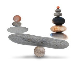 balance pabbles rocks harmony - 3d rendering