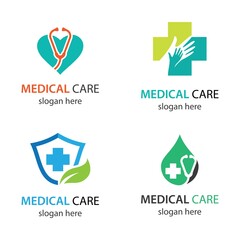 Medical care logo images