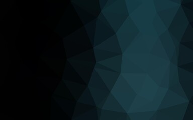 Obraz premium Dark BLUE vector shining triangular template. A vague abstract illustration with gradient. Polygonal design for your web site.