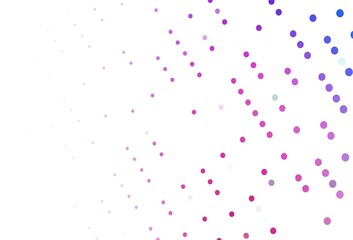 Light Pink, Blue vector backdrop with dots.