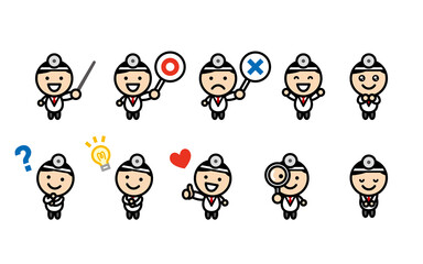 お医者さん　キャラクターセット　アイコン