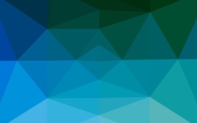 Fototapeta premium Light Blue, Green vector shining triangular template. An elegant bright illustration with gradient. Template for your brand book.