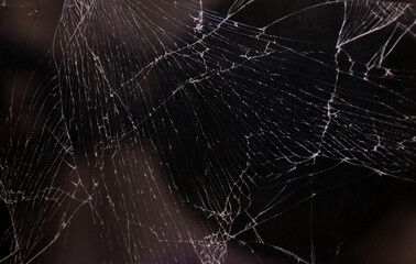 Broken smartphone black screen texture.