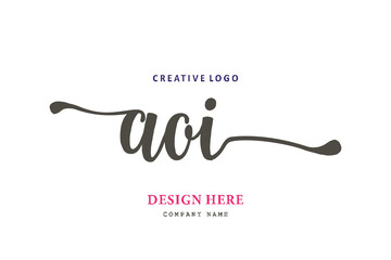 The simple AOI type logo is easy to understand and authoritative