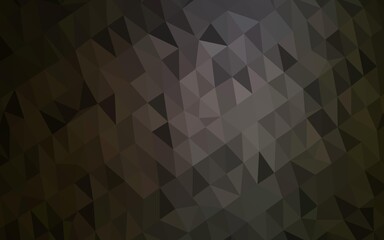 Dark Black vector low poly cover. Modern geometrical abstract illustration with gradient. The best triangular design for your business.