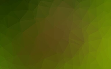 Obraz premium Light Green, Yellow vector shining triangular template. Creative illustration in halftone style with gradient. Triangular pattern for your business design.