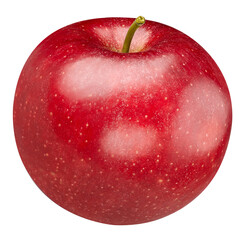 Fresh organic red apple on white background