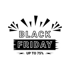 Black Friday sale design vector