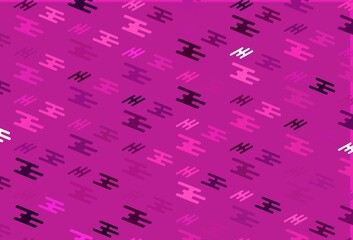Fototapeta premium Light Pink vector background with straight lines.