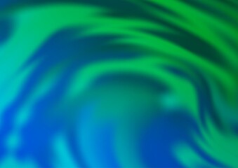 Light Blue, Green vector blurred shine abstract background. Glitter abstract illustration with an elegant design. The blurred design can be used for your web site.