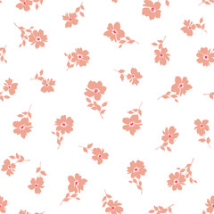 Seamless vector pattern of a beautiful flower,