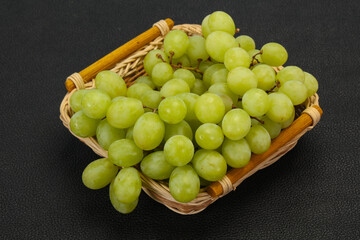 Sweet ripe Green grape branch