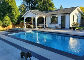 swimming pool in hotel