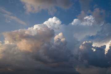 beautiful clouds, blue sky