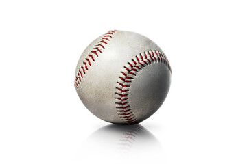 使い込まれた野球のボール