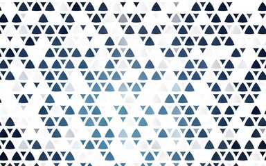 Fototapeta na wymiar Light BLUE vector seamless texture in triangular style. Triangles on abstract background with colorful gradient. Pattern for design of window blinds, curtains.