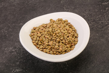 Vegan cuisine - Dry lentil heap