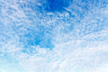 Fototapeta na wymiar Abstract texture of clouds on blue sky