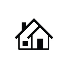 House icon vector isolated on white, logo sign and symbol.