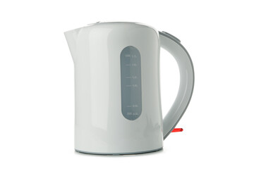 Modern electric kettle isolated on white background