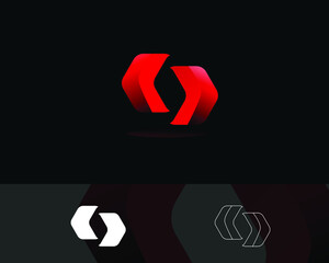 Technology logo design geometric shape modern,simple,minimal,3d,corporate,abstract design symbol 