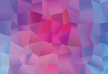 Fototapeta premium Light Pink, Blue vector texture with rectangular style.