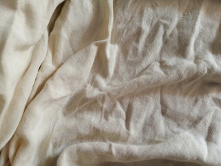 Beautiful yellow cotton clothes textured background