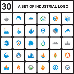 A Set Of Factory Vector , A Set Of Industry Logo