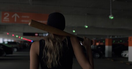 Naughty girl in balaclava
