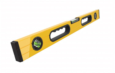 Building spirit level tool isolated on white with clipping path.