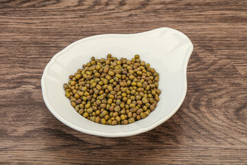 Vegetarian cuisine - dry green lentil