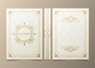 Ornamental book cover design