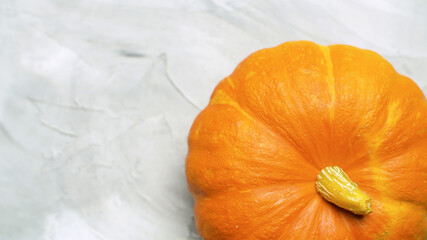 Ripe orange pumpkin