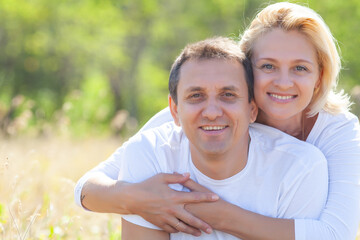 Fototapeta premium mature couple happiness together