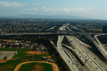 ロサンゼルス上空