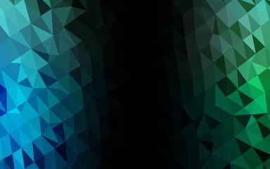 Light Blue, Green vector abstract polygonal cover. Modern geometrical abstract illustration with gradient. Polygonal design for your web site.