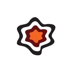 Aboriginal art symbol design template