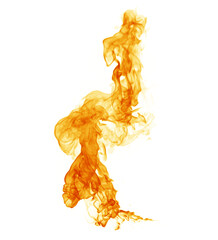 Fire flames on a white background.