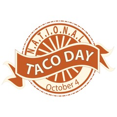 National Taco Day Sign and Badge
