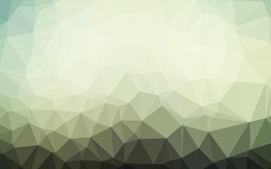 Dark Green vector polygon abstract backdrop. Modern geometrical abstract illustration with gradient. Template for your brand book.