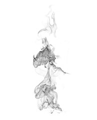 Smoke on a white background