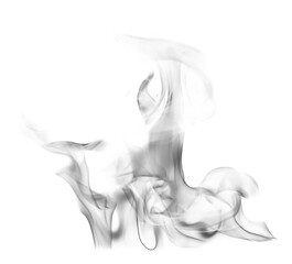 Smoke on a white background
