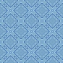 Japanese Square Diamond Vector Seamless Pattern