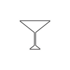 Martini glass icon. vector illustration