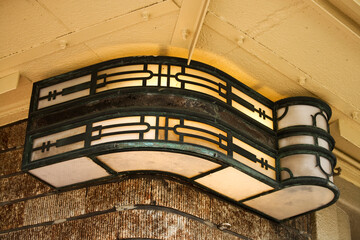 Fototapeta premium 新港貿易会館の玄関灯