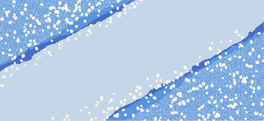 abstract background blue and snow